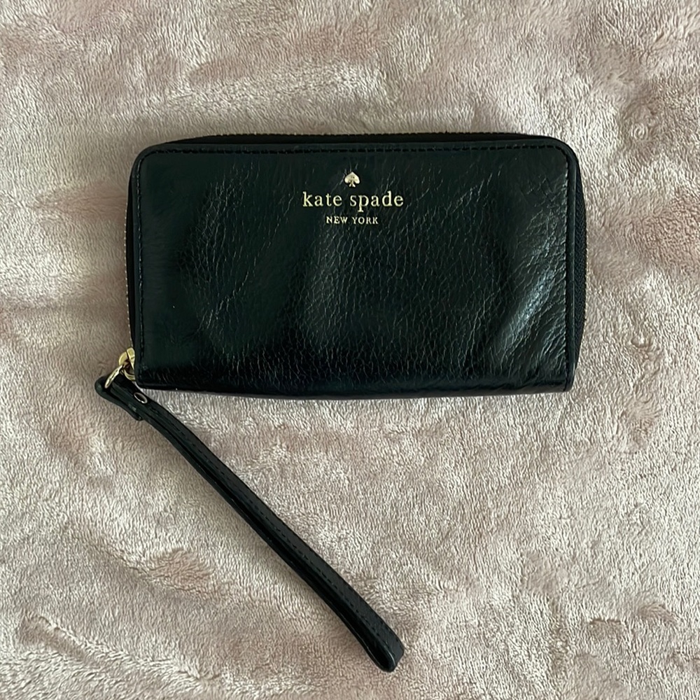 Kate Spade Black Wallet Wristlet
